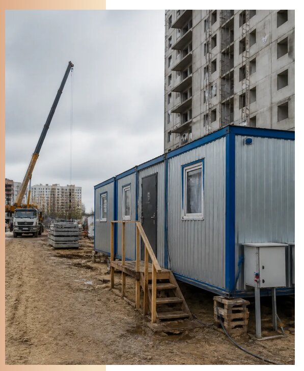 Аренда строительных вагончиков для рабочих в Дюртюли
